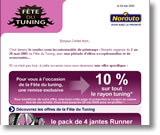 Ejemplo de creatividad gr�fica en email marketing de Experian CheetahMail