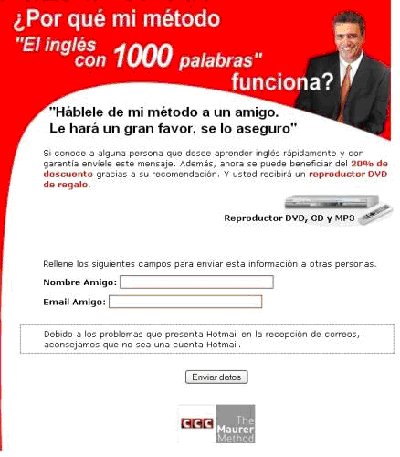 campa�a de email marketing de un cliente de Experian CheetahMail