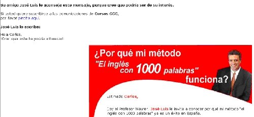 campa�a de email marketing de un cliente de Experian CheetahMail
